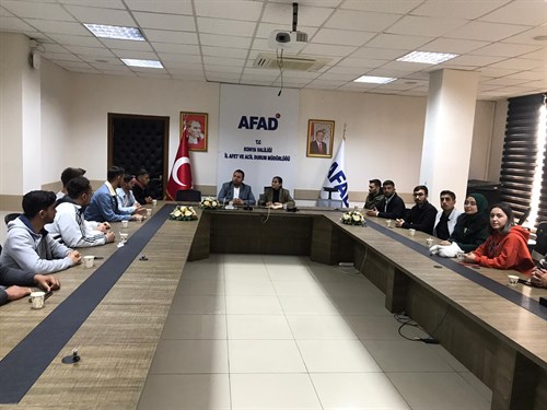 Selçuk Üniversitesi Sivil Savunma ve İtfaiyecilik Bölümü Öğrencileri Müdürlüğümüzü Ziyaret Etti